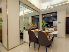 110.77㎡金属条边装饰点缀空间