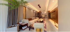 117.29㎡胡桃定制实木点缀轻奢空间,高端时尚 117.29㎡胡桃定制实木点缀轻奢空间,高端时尚