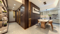 117.29㎡胡桃定制实木点缀轻奢空间,高端时尚 117.29㎡胡桃定制实木点缀轻奢空间,高端时尚