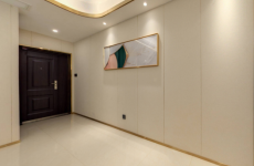 110.77㎡金属条边装饰点缀空间，时尚大气