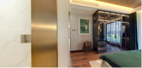 117.29㎡胡桃定制实木点缀轻奢空间,高端时尚 117.29㎡胡桃定制实木点缀轻奢空间,高端时尚