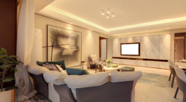 107㎡融为一体的公共区域，精致高级不失雅致