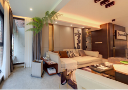 117.29㎡胡桃定制实木点缀轻奢空间,高端时尚 117.29㎡胡桃定制实木点缀轻奢空间,高端时尚