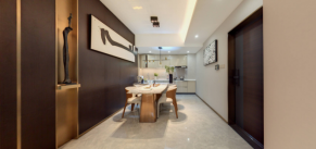 117.29㎡胡桃定制实木点缀轻奢空间,高端时尚 117.29㎡胡桃定制实木点缀轻奢空间,高端时尚