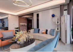 83.15㎡蓝莓色点缀设计，陪伴孩子成长的欢乐小天地