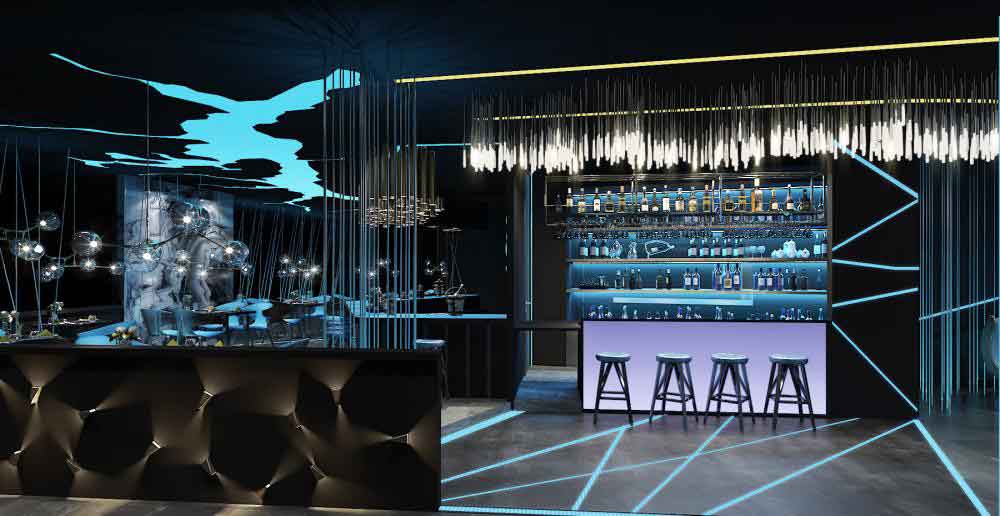 牛排西餐厅装修效果图案例