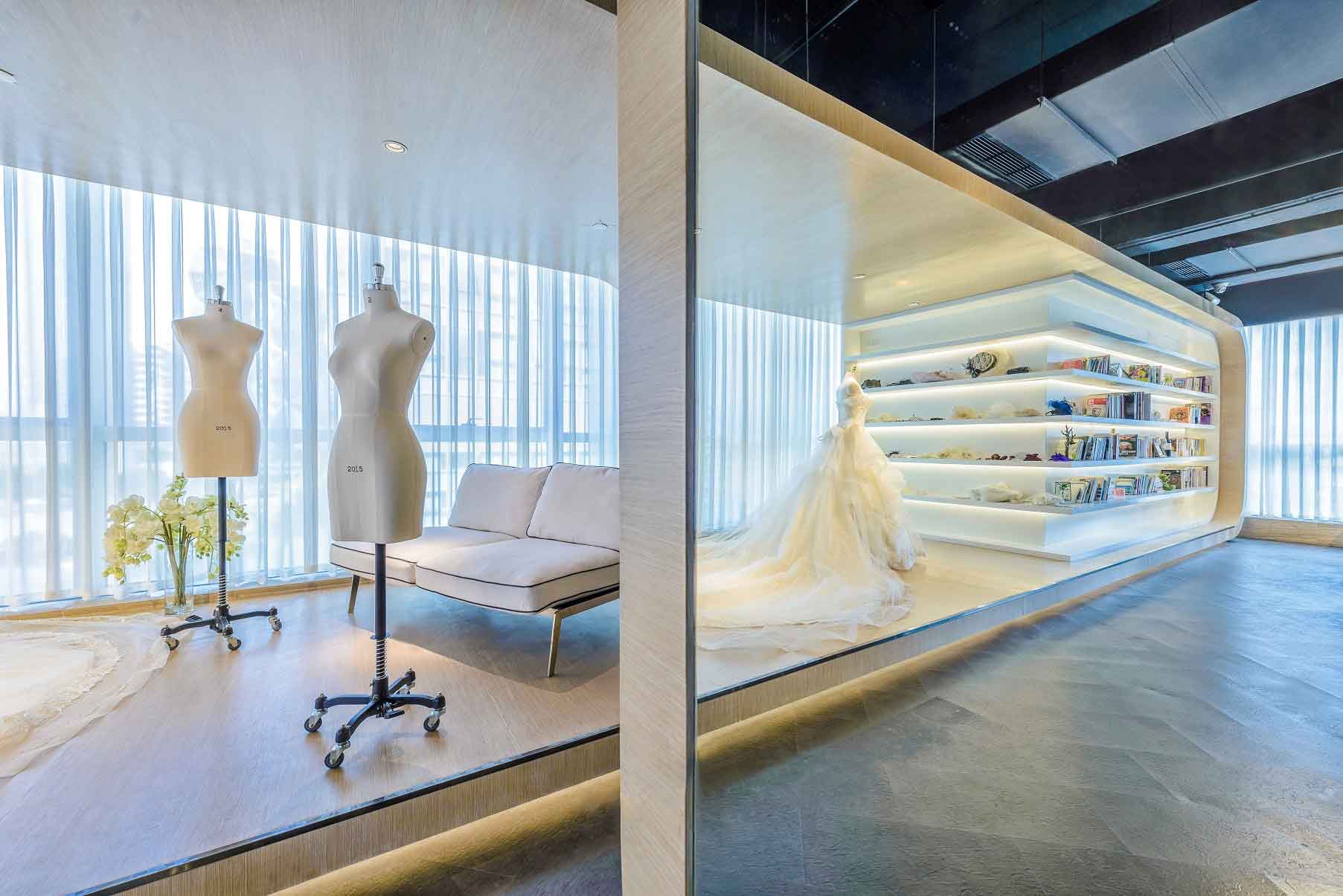 霓裳店面装修效果图案例