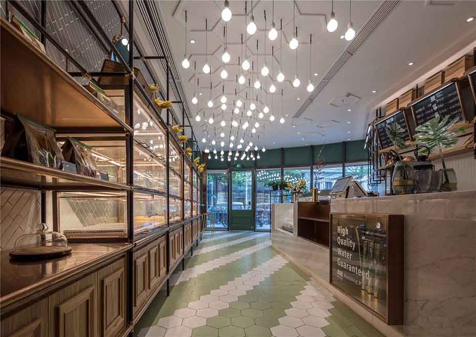 蒲缇烘培蛋糕烘焙店装修效果图案例